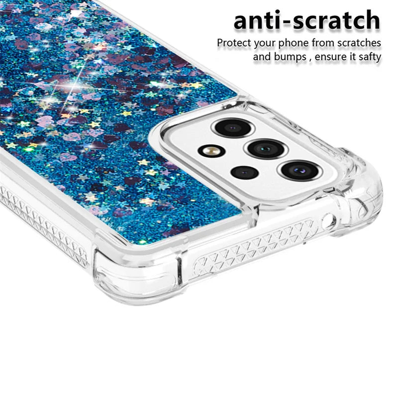 Honor 90 Lite Case on For Funda Honor 90 Lite CRT-NX1 Cover Glitter Dynamic Liquid Case For Huawei Honor90 Lite Phone Case Etui